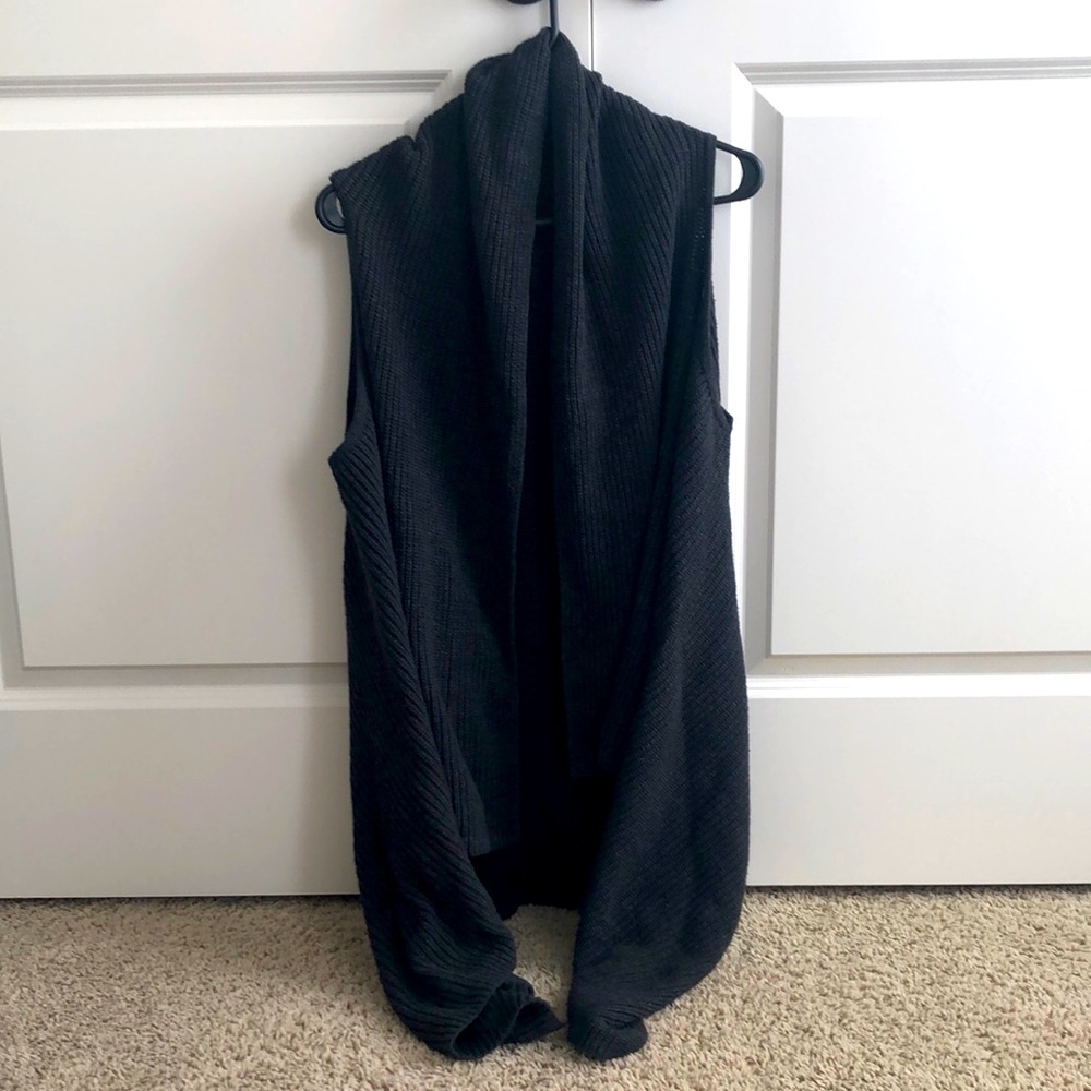 Charcoal Tunic Sweater Vest